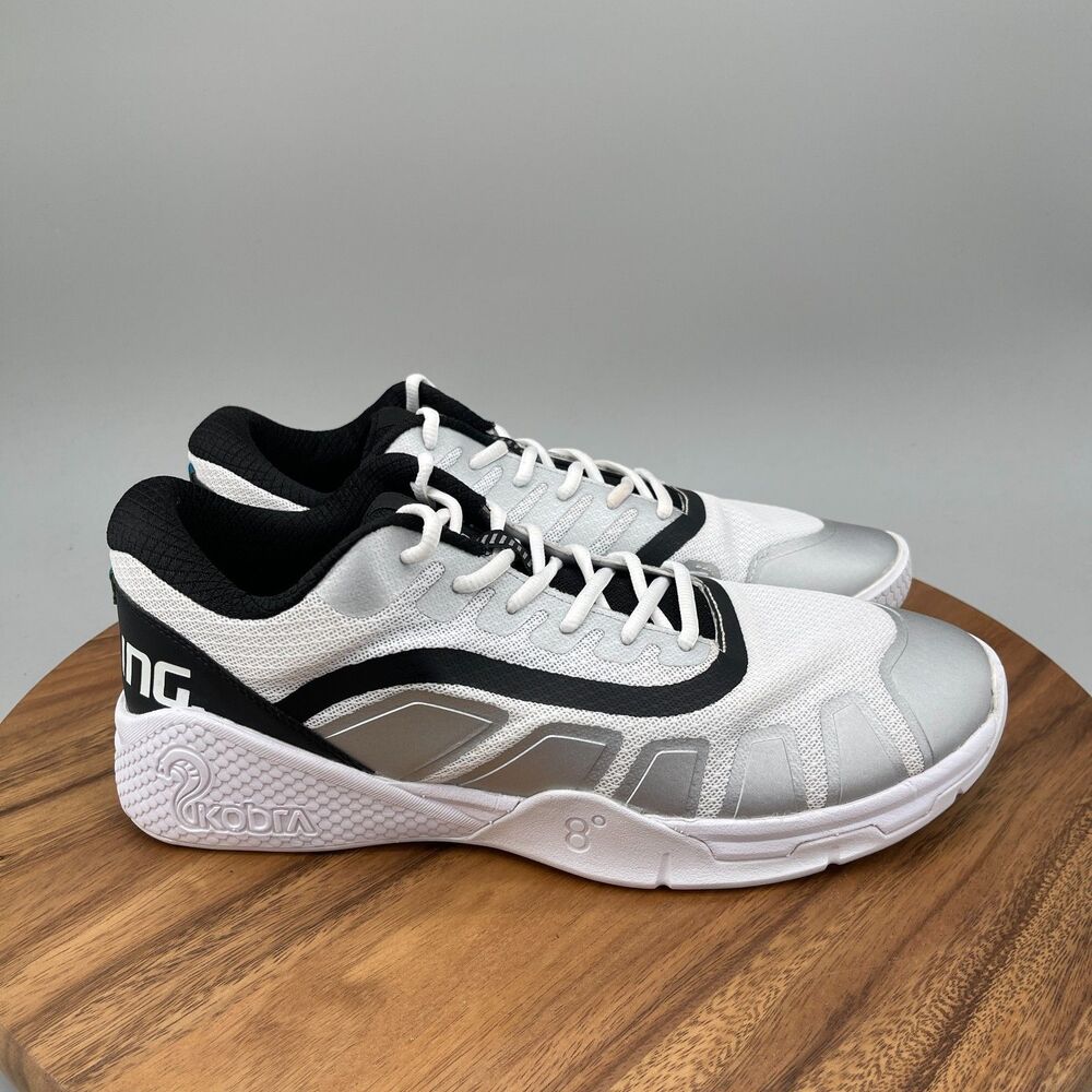 Salming Recoil Kobra Shoes Mens Size 12 White Indoor Court Pickelball Tennis